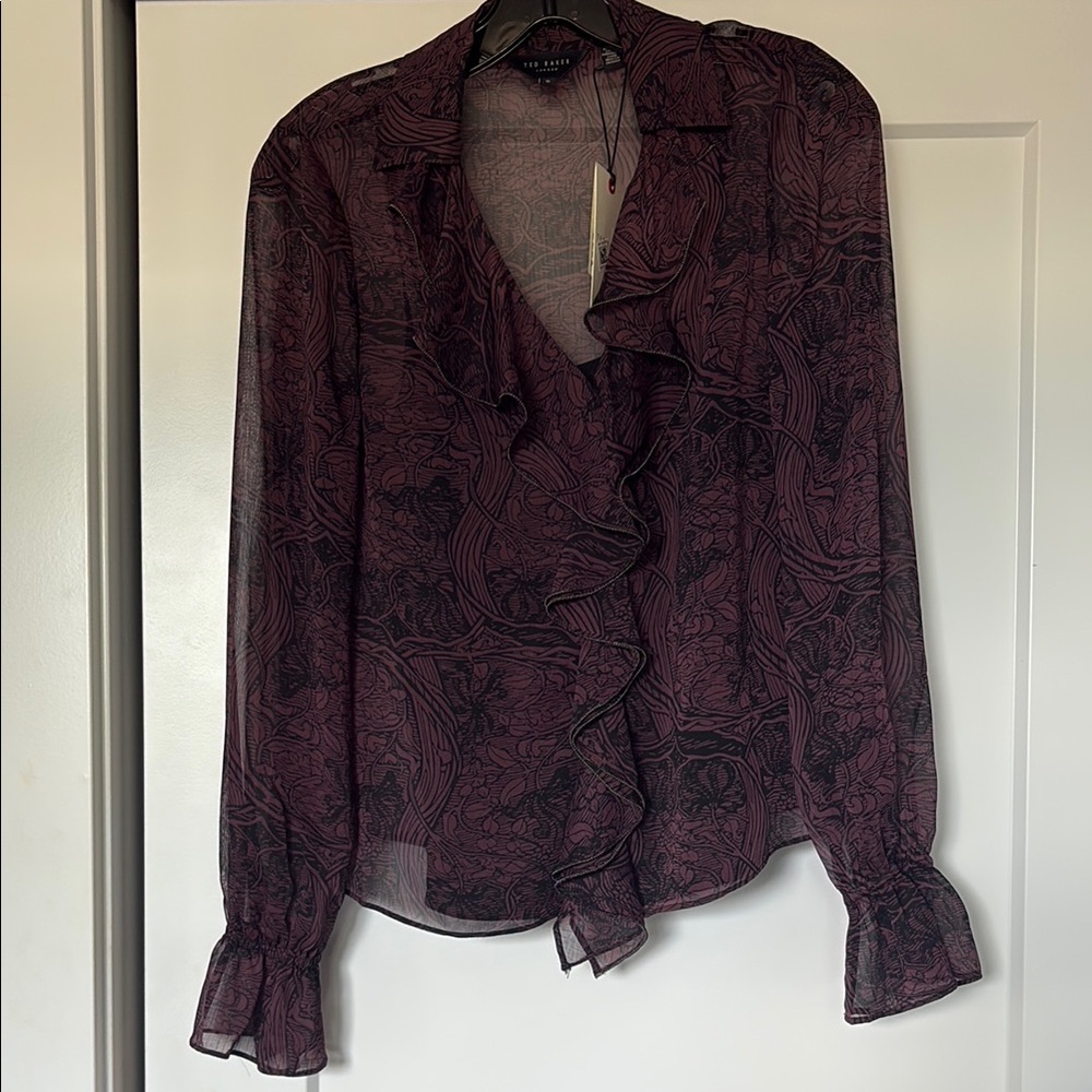 Ted Baker London ruffle detail blouse